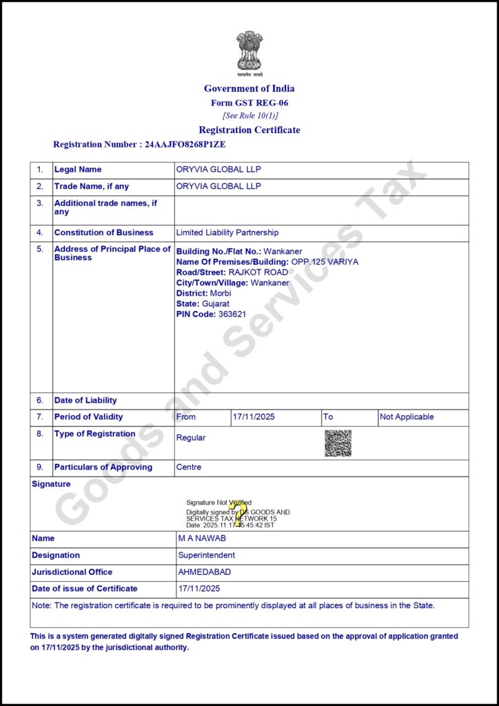 GST CERTIFICATE page 0001